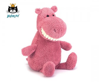 Jellycat 经典呲牙粉色河马(中号:36厘米) Jellycat 经典呲牙粉色河马(中号:36厘米)